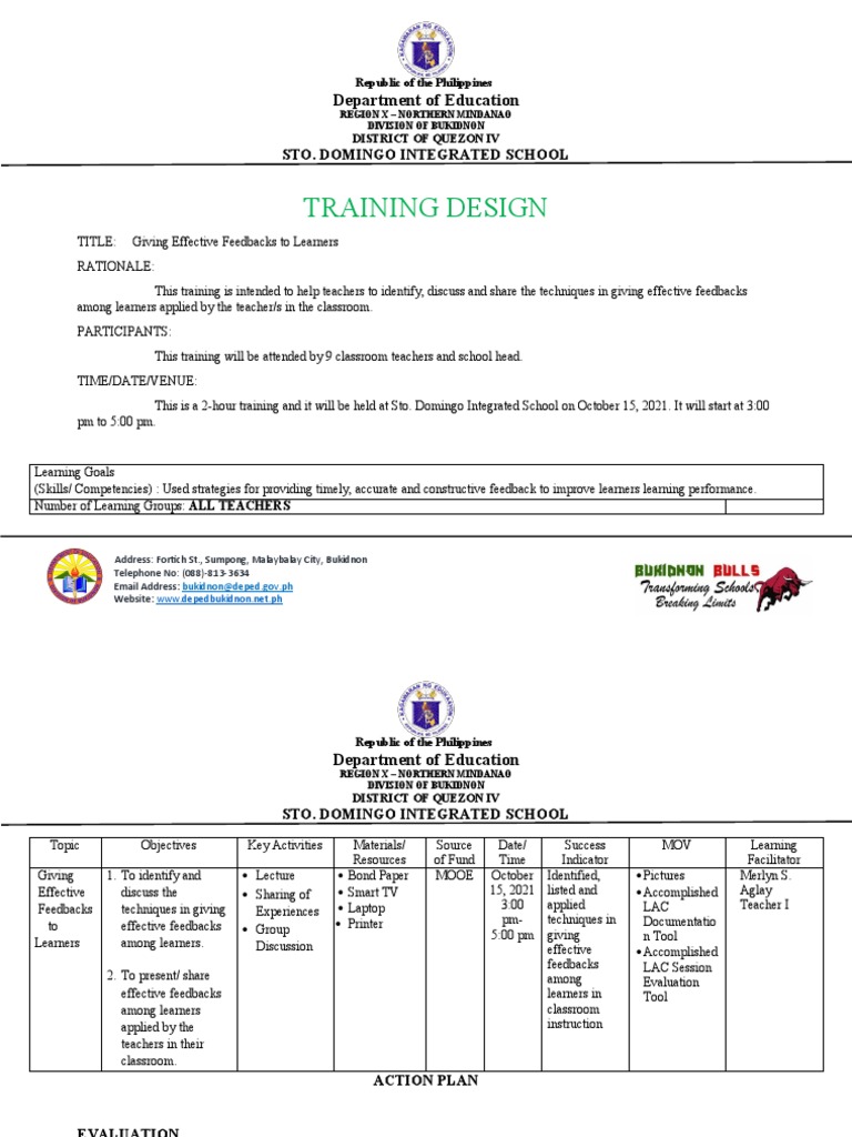 Effective Feedback Training for Teachers | PDF | Educational Psychology ...