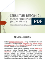 Struktur Beton 2 - Syarat Pendetailan Balok SRPMK