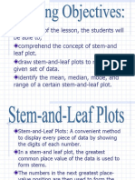8 Stem and Leaf Plot