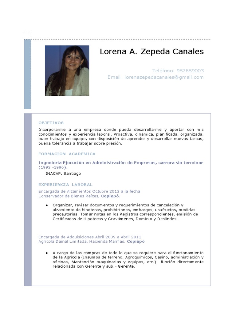 Lorena Zepeda PDF CV PDF Business