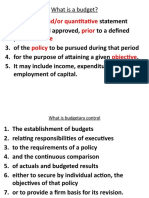Financial And/or Quantitative Prior Time Policy Objective: What Is A Budget?
