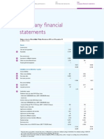 Company financial statements and key metrics