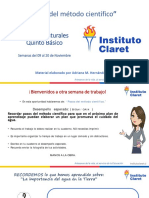 5° Básico CIENCIAS Pasos Del Método Científico 9 Al 20 de Noviembre PDF