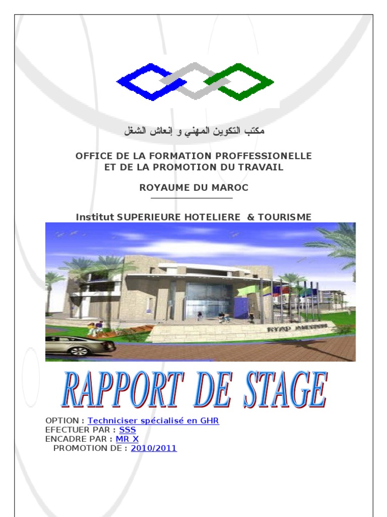 Rapport De Stage De Restaurant Pdf Cafe Chocolat