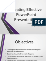 Creating Effective Power Point Presentations