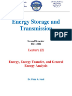 Energy Transfer and Analysis in Energy Science