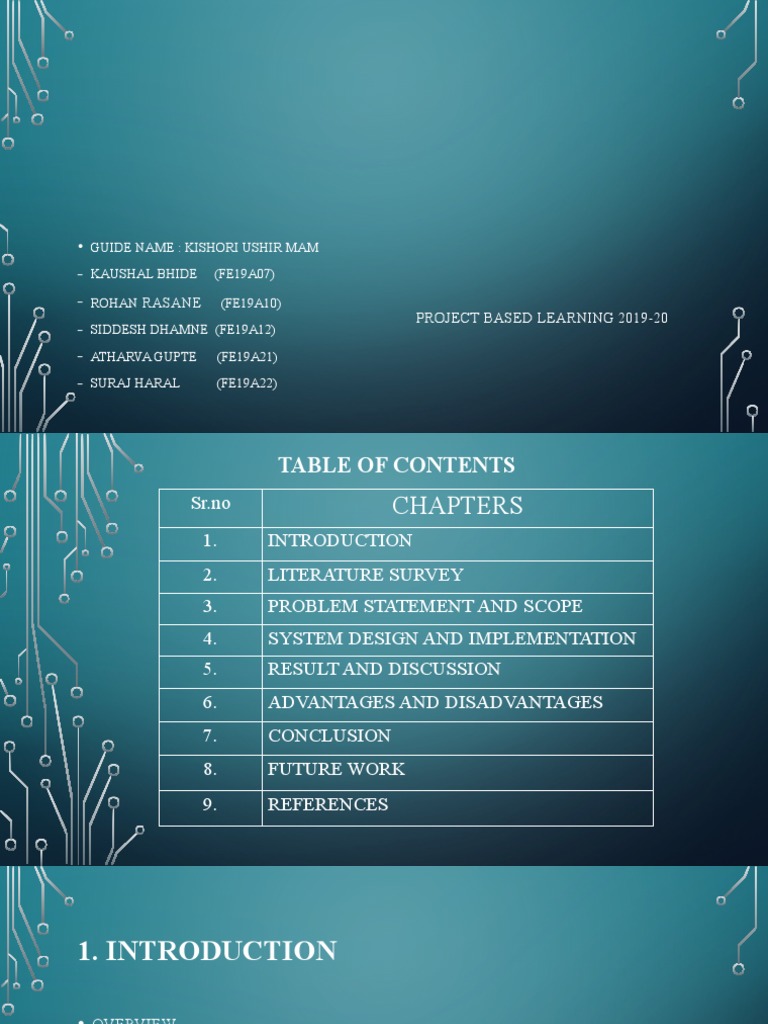 Project Based Learning 2019-20 | PDF | Analog To Digital Converter ...