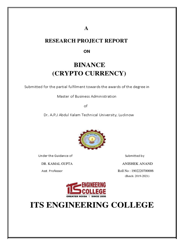 Binance Crypto Currency | PDF | Cryptocurrency | Bitcoin