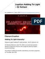 Filament Eruption Adding To Light Intensity! - DR Schavi