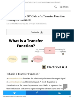 How To Find The DC Gain of A Transfer Function (Examples Included) - Electrical4U