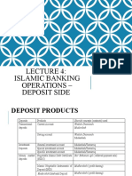 Lecture 4 Islamic Banking Operations - Deposit
