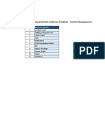 Business Requirements Gathering Template - Incident Management