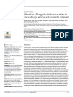 Alterations of Lung Microbial Communities in Obese Allergic Asthma and Metabolic Potential