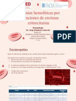 Anemias Hemolíticas Por Alteraciones de Enzimas Eritrocitarias