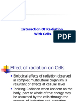 Interaction of Radiation With Cells