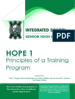 HOPE 1 MODULE 2 Principles of Training 101 1