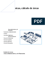 Zonas físicas, cálculo de áreas