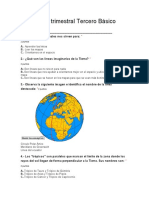 Evaluación Trimestral Tercero Básico