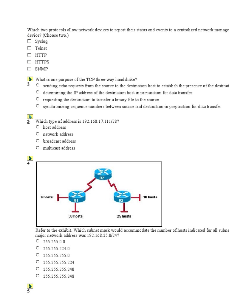 CCNA2 Final Exam 4.1 | PDF | Ip Address | Router (Computing)