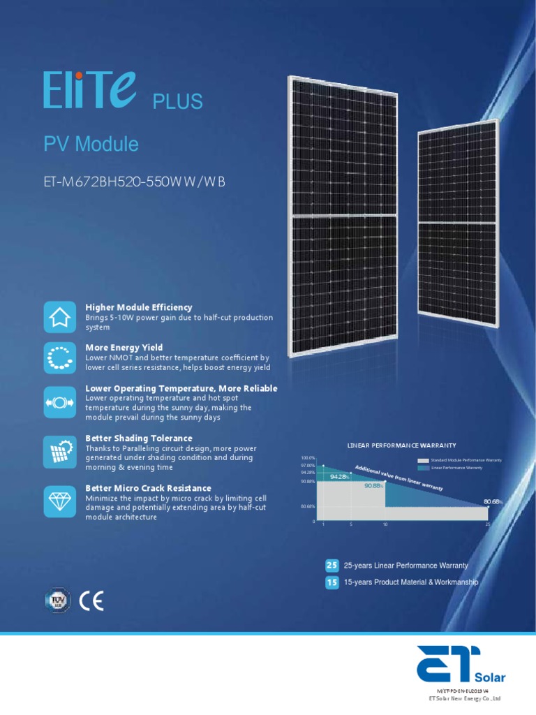 Et Solar 550w | PDF