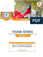 Guía La Conformación Del Territorio Chileno y Sus Dinámicas Geográficas - SOLUCIONARIO