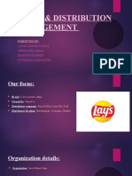 Sales & Distribution Management: Assignment On