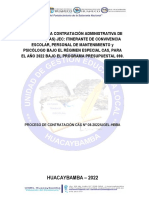 Contratación CAS UGEL Huacaybamba 2022