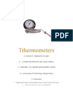 Tthermometers: - Aeronautical Technology Engineering
