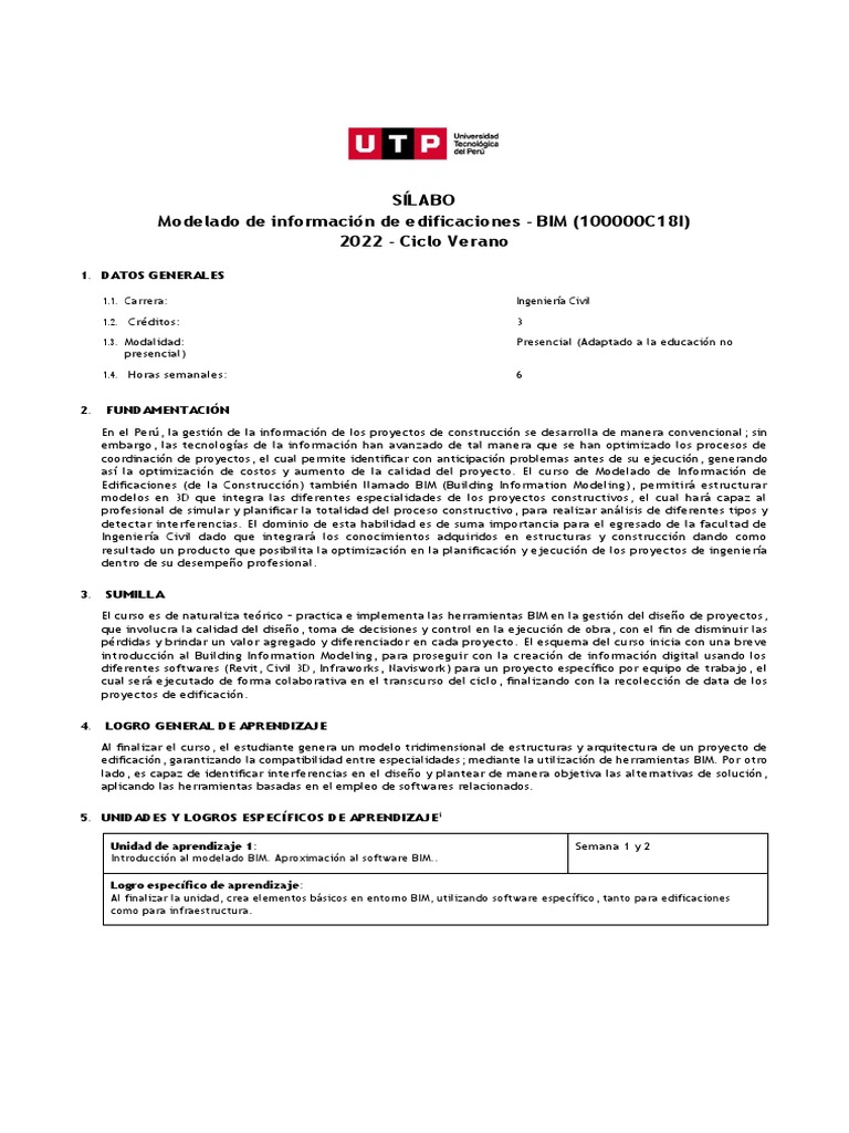 Curso de Modelado BIM para Edificaciones | PDF | Autodesk Revit ...