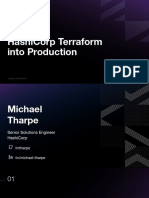 Getting Hashicorp Terraform Into Production