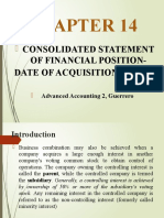 CHAPTER 14 - Consolidated Statement - Date of Acquisition