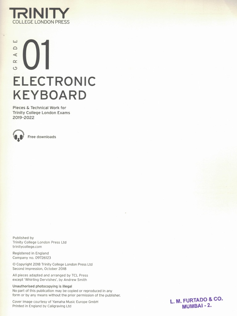 Electronic Keyboard Grade 1 PDF