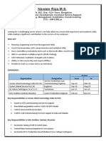 NAVEEN RAJA.M.S._8.2 Yrs_Bangalore_Customer Support Management Commissioning