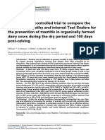 2010 - Klocke Et Al. - A Randomized Controlled Trial To Compare The Use of Homeopathy and Internal Teat Sealers For The Prevention of Ma