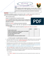 Planificación de una carta argumentativa sobre el respeto al espacio personal