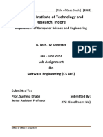Lab File Format - Software Engineering - Jan-June 2022