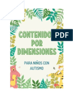 Contenidos Por Dimensiones Niños Con Autismo