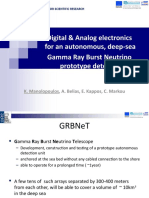 Digital & Analog Electronics For An Autonomous, Deep-Sea Gamma Ray Burst Neutrino Prototype Detector