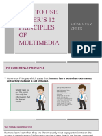 How To Use Mayer'S 12 Principles OF Multimedia: Münevver Keleş