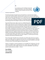 UNHRC - Introductory Letter