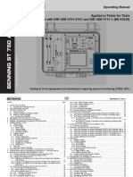Operating Manual Appliance Tester For Tests in Compliance With DIN VDE 0701-0702 and DIN VDE 0751-1 (EN 62638)