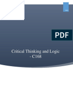 Critical Thinking and Logic - C168