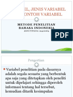 Variabel, Jenis Variabel Dan Contoh Variabel