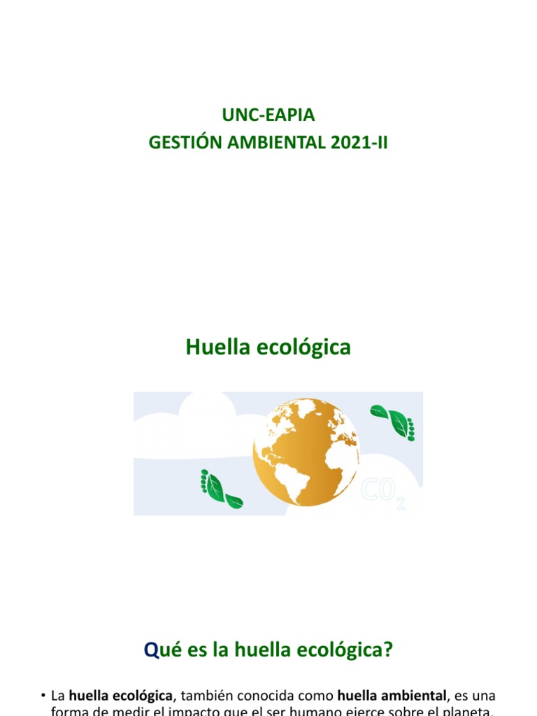 Huellas Ecologicas | PDF | Huella de carbono | Gases de efecto invernadero