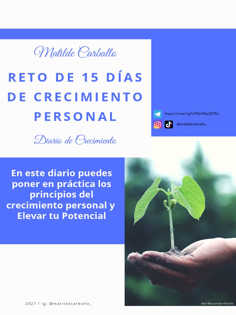 Reto de 15 Días para Crecimiento Personal | PDF | Desarrollo personal ...