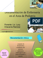 Documentación de Enfermería en El Area de Pediatría: Ponente: Lic. Lucy Chavarria Ramirez