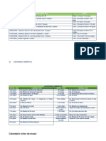 Calendarización Escolar y Calendario Civico