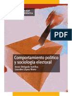 Comportamiento Político y Sociología Electoral