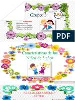 Caracteristica de Niños de 5 Años - Grupo 3