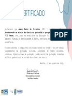 Reconhecendo Os Sinais de Alerta No Pré Natal e Puerpério VIII GERES - Turma 2-Certificado 10522